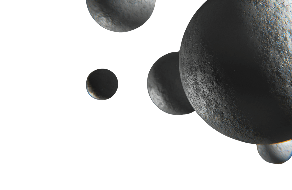 A dark, abstract background with planetary bodies